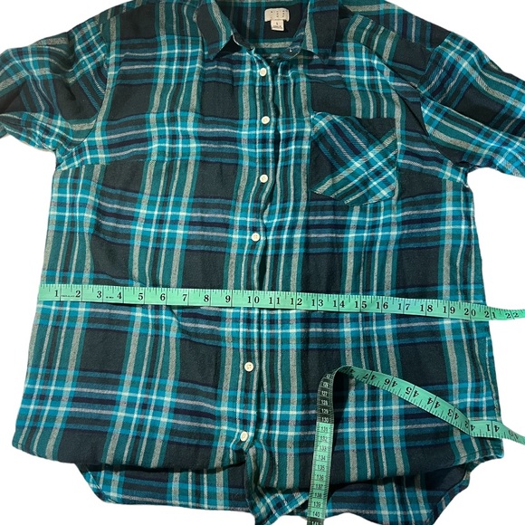 A New Day Teal Plaid Flannel size L - Picture 11 of 14